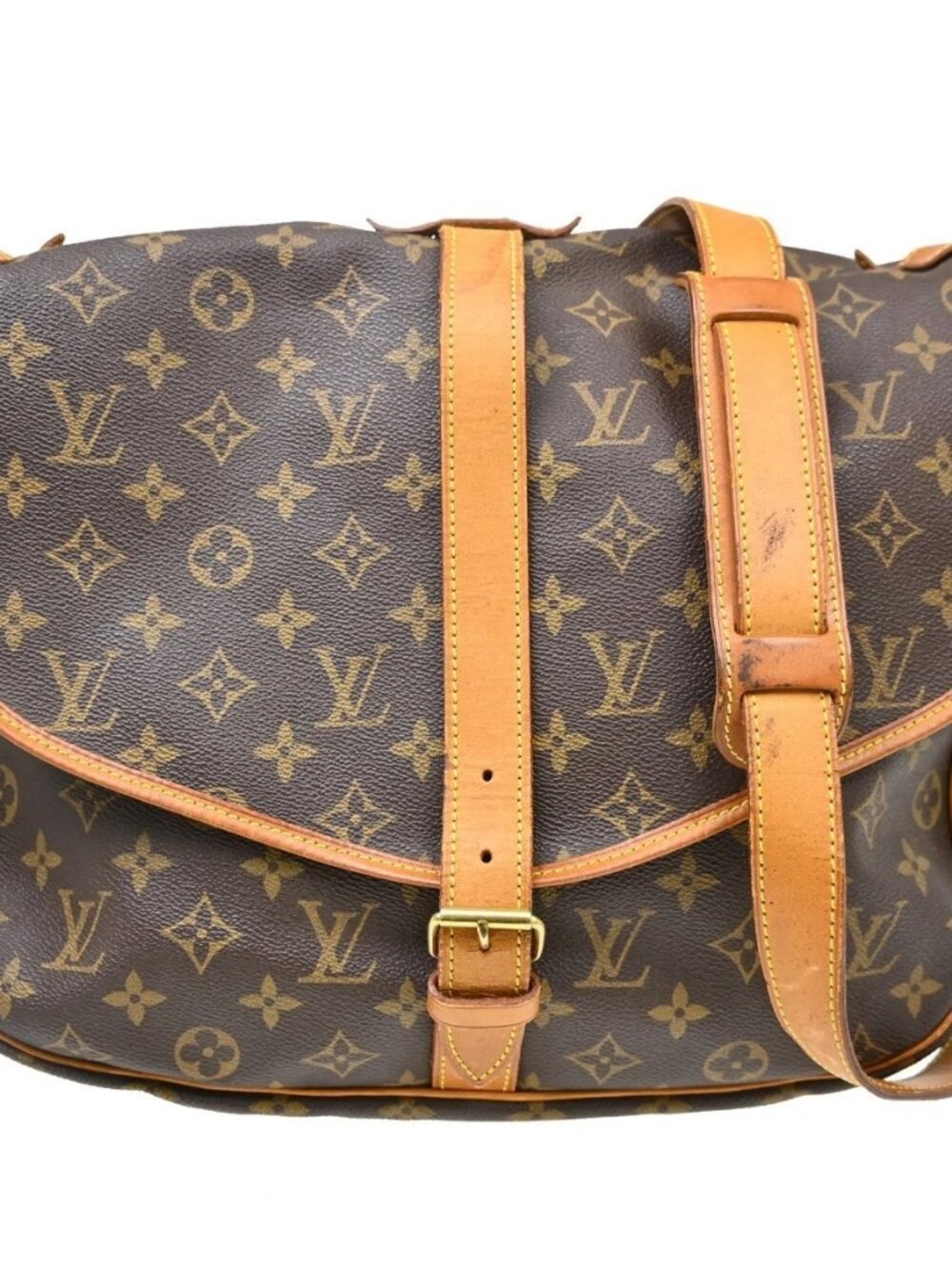 LOUIS VUITTON SAUMUR 35 SHOULDER BAG MONOGRAM M42254 MB0938 YQ09180